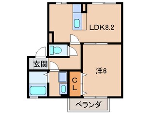 ララコート紀三井寺の物件間取画像